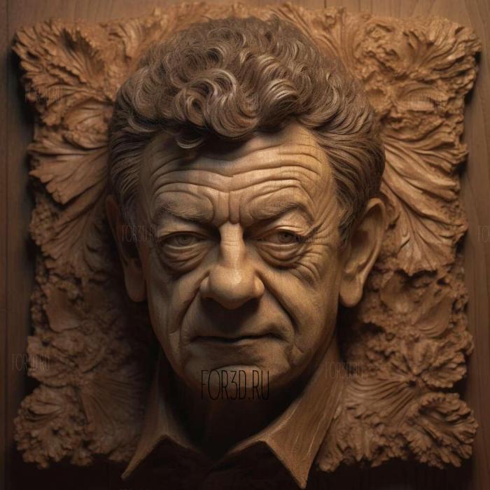 Andy Serkis 2 stl model for CNC